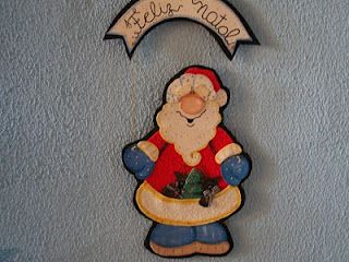 Plaquinhas de porta noel